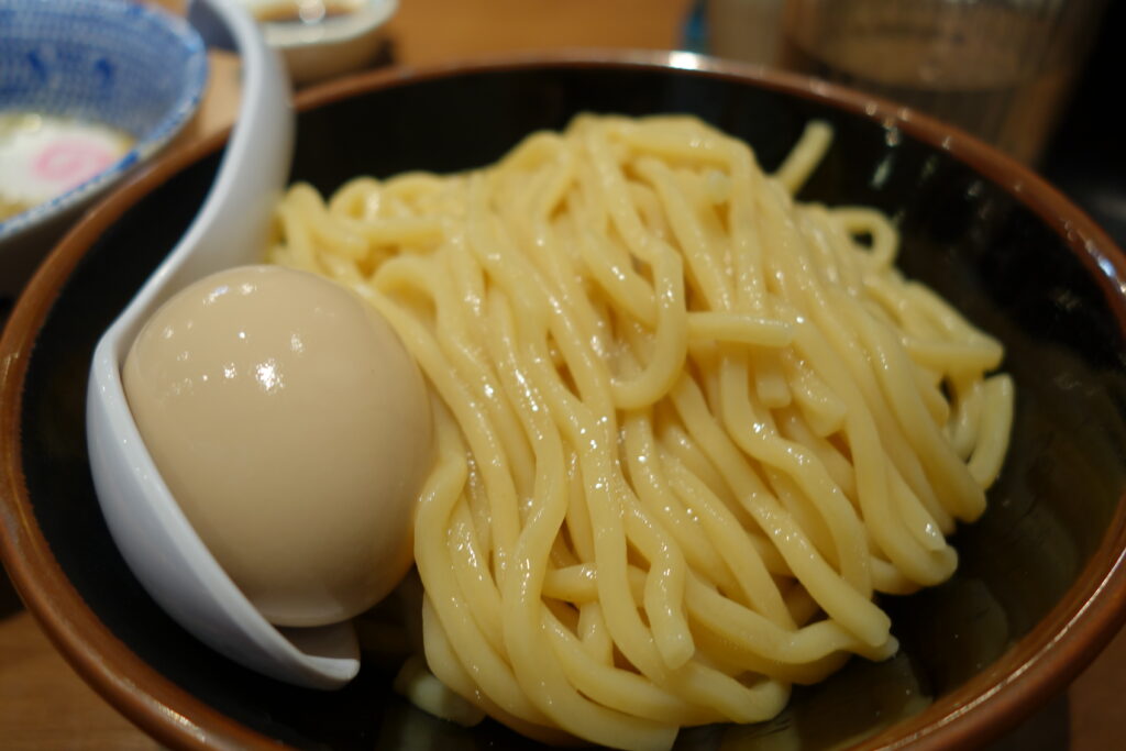 The rich noodles.