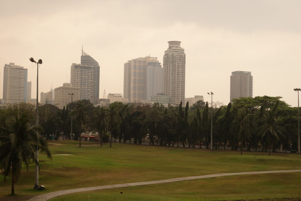 Smog over Manila.