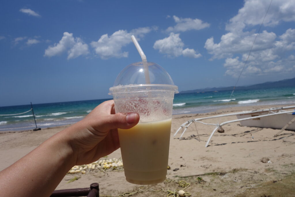 A soursop shake in Palawan.