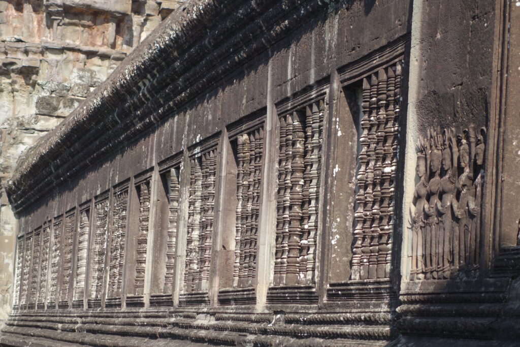 False windows at Angkor Wat.