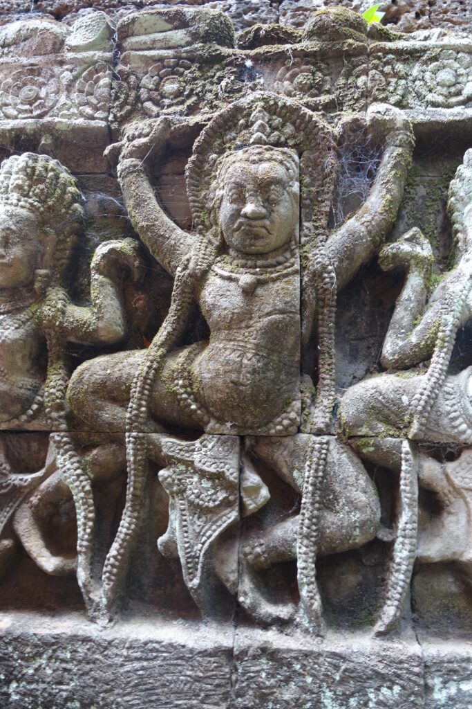 Carvings at the Leper King Terrace.