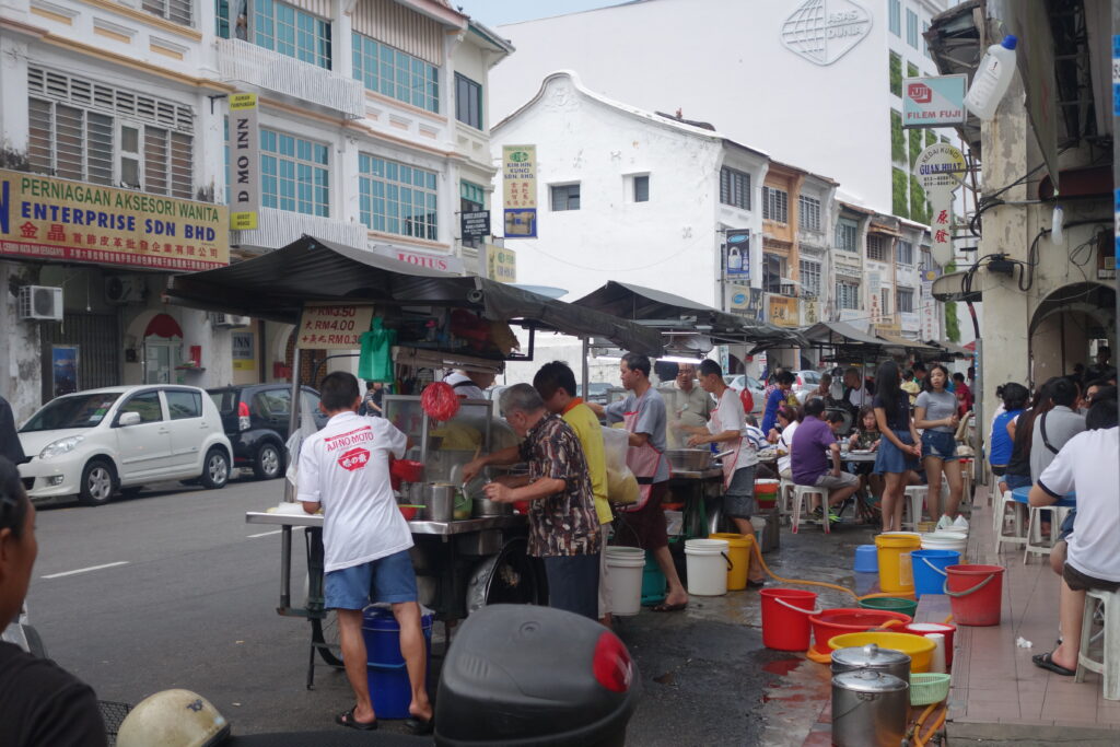Street vendors in Penang.