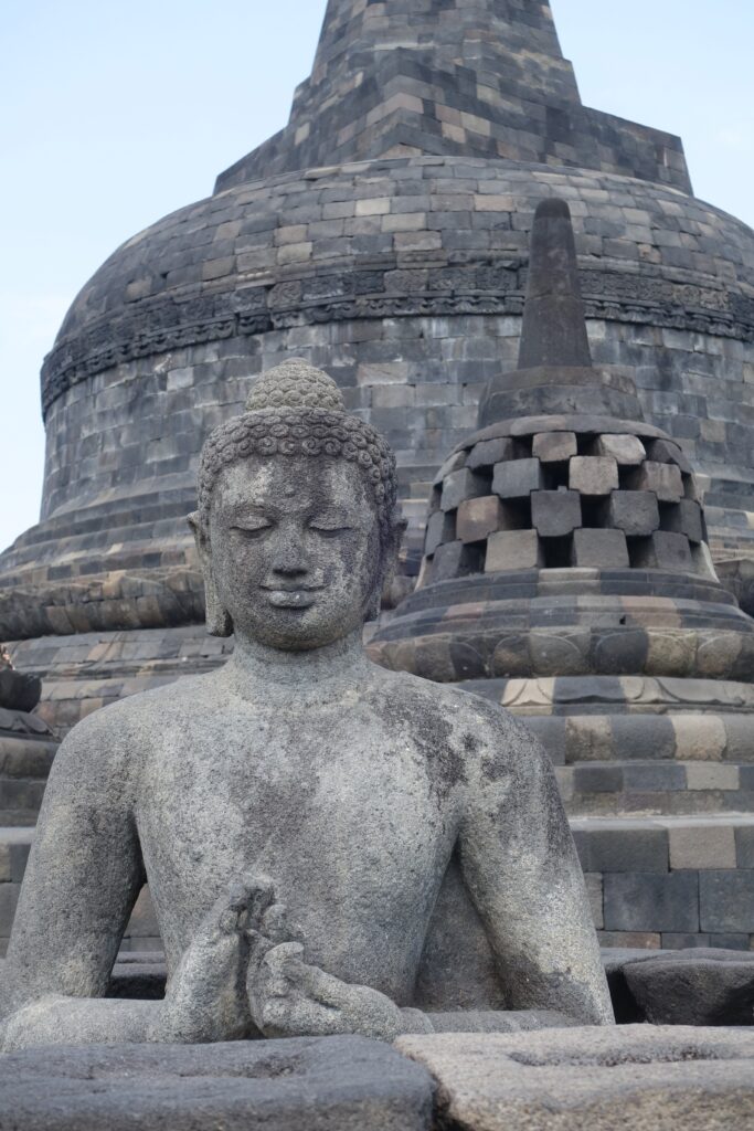 Buddha at Borobudur.