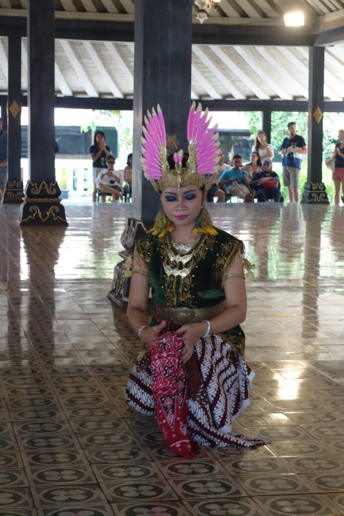 A dancer at the Palace in Jogjakarta.